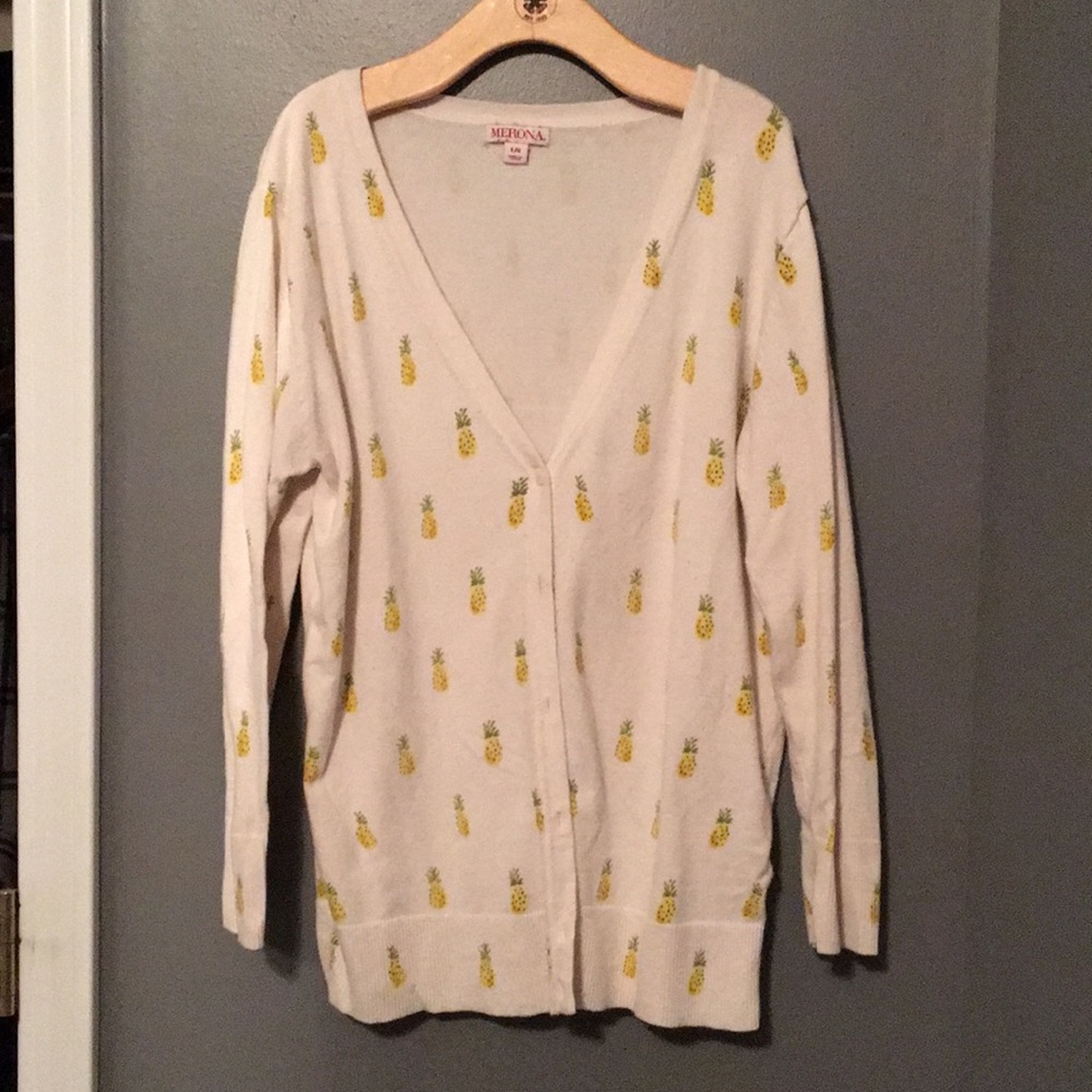 merona pineapple cardigan
